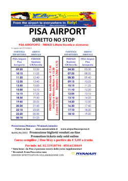 PISA AIRPORT - Autostradale