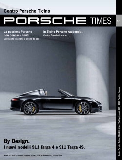 By Design. - Centro Porsche Ticino