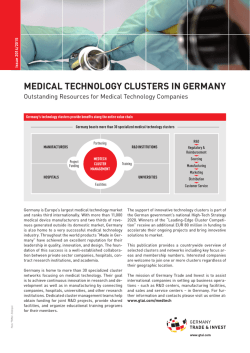 medical technology clusters in germany