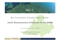 Bio Innovation Growth mega-Cluster Joint Bioeconomy Initiative Fl