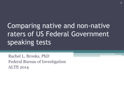 Comparing native and non-native raters of US Federal