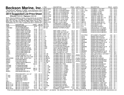 2014 SUGG.LIST.p65 - Beckson Marine Inc.