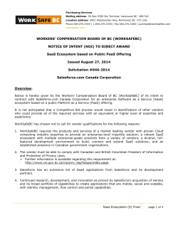 Notice of Intent (NOI) to Direct Award - #046-2014