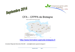 CFA-CFPPA de Bretagne2014 - Je me lance en agriculture