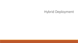 Hybrid Deployment