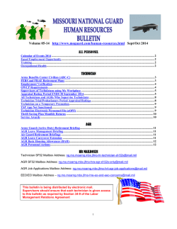 HR Bulletin Sep/Oct 2014 - Missouri National Guard