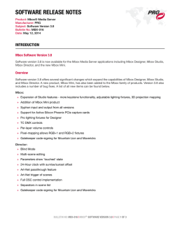 Mbox Software v3.8 Release Notes