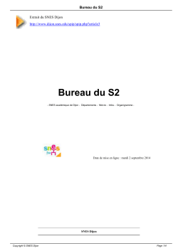 Bureau du S2 - SNES Dijon