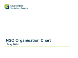 NSO Organisation Chart - Government Statistical Service