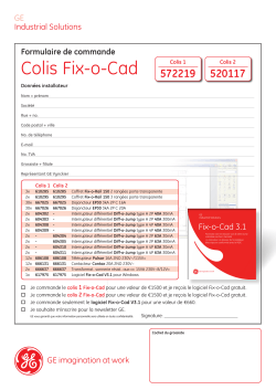 Colis Fix-o-Cad - GE Power Controls