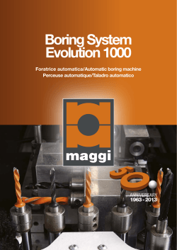 Boring System Evolution 1000 - Maggi