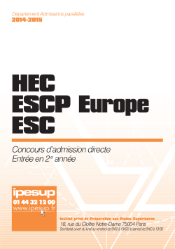 Brochure CAD HEC-ESCP Europe