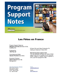 Les Fêtes en France