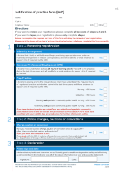 download Notification of Practice form
