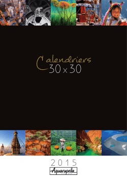 catalogue CAL 30X30 2015.indd