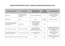 Contracts Register 2014 - Newark and Sherwood District Council