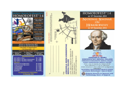 Homoeofest Brochure