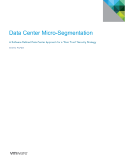 Data Center Micro-Segmentation White Paper