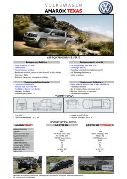 Fiche produit Amarok Texas
