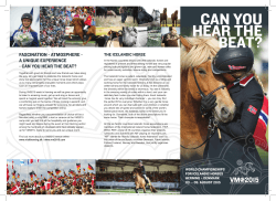 Folder UK - The World Championships for Icelandic Horses in