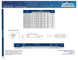 NSK-RA45 Spec Sheet - Anaheim Automation