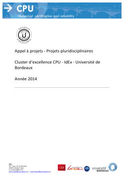 → CPU - Université de Bordeaux
