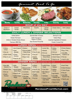 Gourmet Food To Go - Randazzo Fresh Market