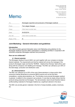 Guidelines for Joint Marketing