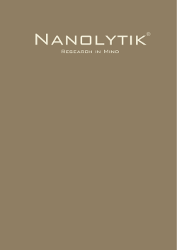 Nanolytik Catalogue