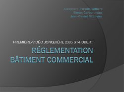 Réglementation bâtiment commercial
