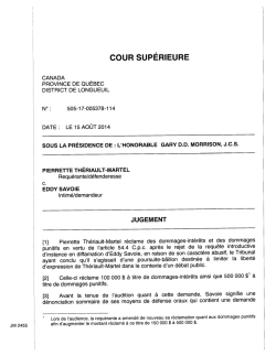 jugement - M&eacute;nard, Martin avocats