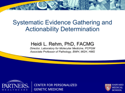 Heidi Rehm - Institute of Medicine