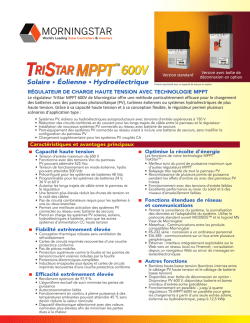 Fiches de donn&eacute;es - Morningstar Corporation