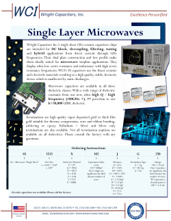 SLC Microwaves - Wright Capacitors