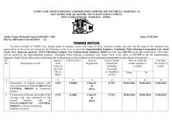 TENDER NOTICE NO. NPQ and District level-H.O. model-05