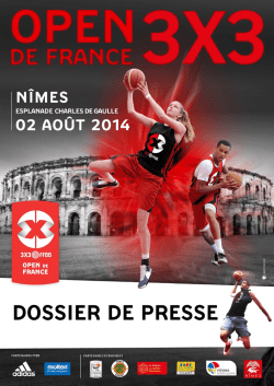 DOSSIER DE PRESSE &ndash; OPEN DE FRANCE 2014 P.1