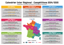 Calendrier Inter Régional - Compétitions 2014/2015