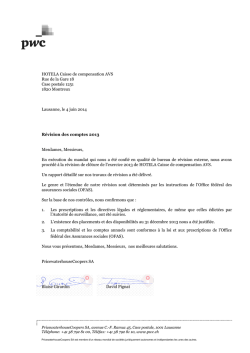 HOTELA Caisse de compensation AVS Rue de la Gare 18 Case