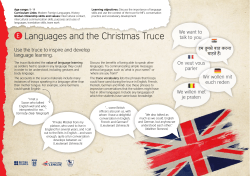 Activity E: Languages and the Christmas Truce
