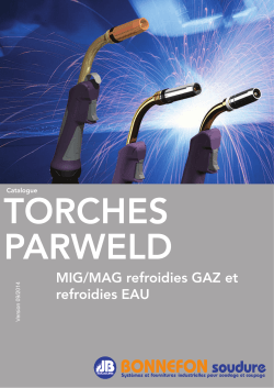 Catalogue torches manuelles PARWELD