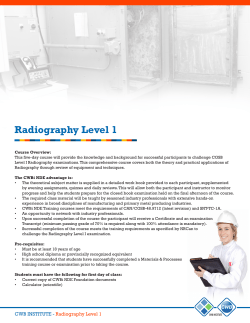 Radiography Level 1