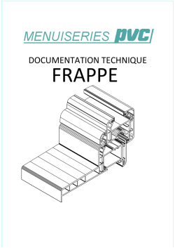 Documentation technique des fen&ecirc;tres PVC ARPLAST