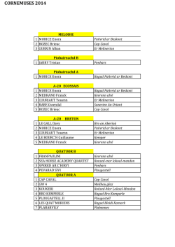 RESULTATS CORNEMUSES 2014