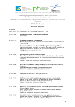 ici/hier - P&auml;dagogische Hochschule Karlsruhe
