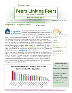 Peers Linking Peers February 2014