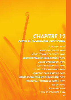 chapitre 12 joints et accessoires