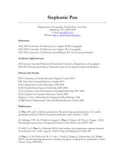 Curriculum Vitae (PDF file) - College of Social Sciences