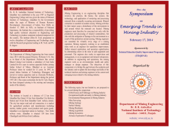 NIT Brochure Shrivastav - Dr. B. R. Ambedkar National Institute of