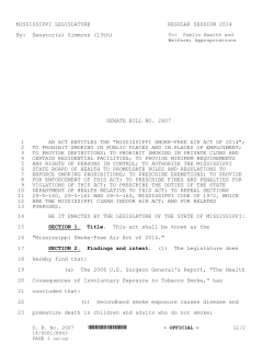 MS SB 2607 - Mississippi Legislature