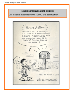 Document de pr&eacute;sentation Biblioth&egrave;que libre-service